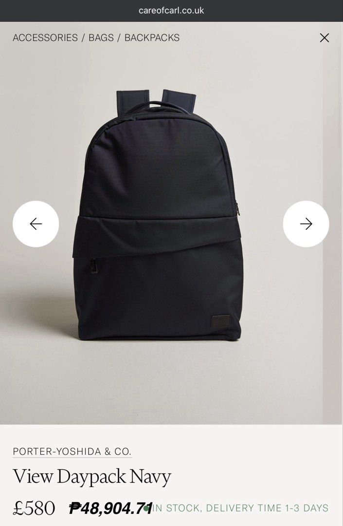 PORTER View Navyblue Backpack (Category: Backpacks) located in Bauang. Submitted by thriftypockets92 (Listing ID 1469298526, Image 3). Description: .