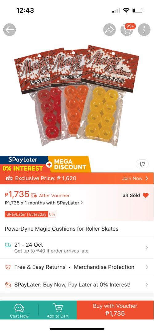 PowerDyne Magic Cushions Red Skate Cushions (Category: Skates, Rollerblades & Scooters) located in Manila. Submitted by darkpetalblush (Listing ID 1469176633, Image 2). Description: - Brand: PowerDyne Magic Cushions - Color: Red -Hardness: 78A - Condition: Brand new, factory sealed, unopened bag - Benefits: Improves edging GCASH PAYMENT, QC AREA.