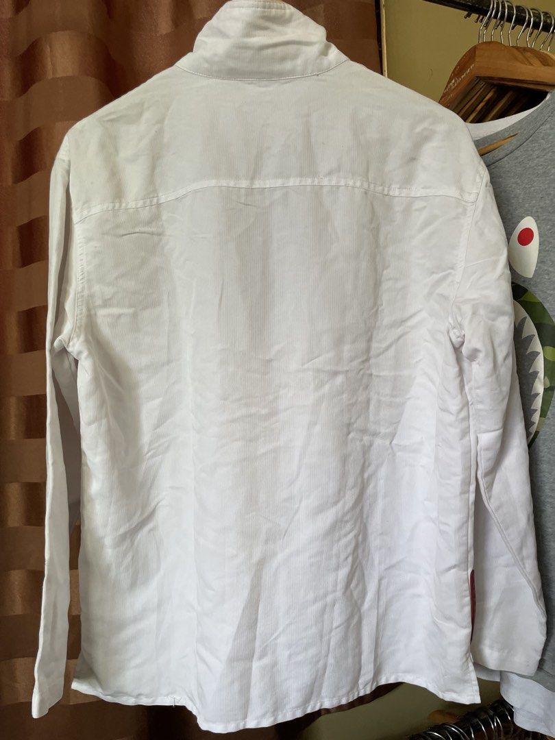 Prada Zip Up Track (Category: Formal Shirts) located in Marikina City. Submitted by kaelnbellecloset (Listing ID 1469202047, Image 3). Description: Needs wash & yellow stains.