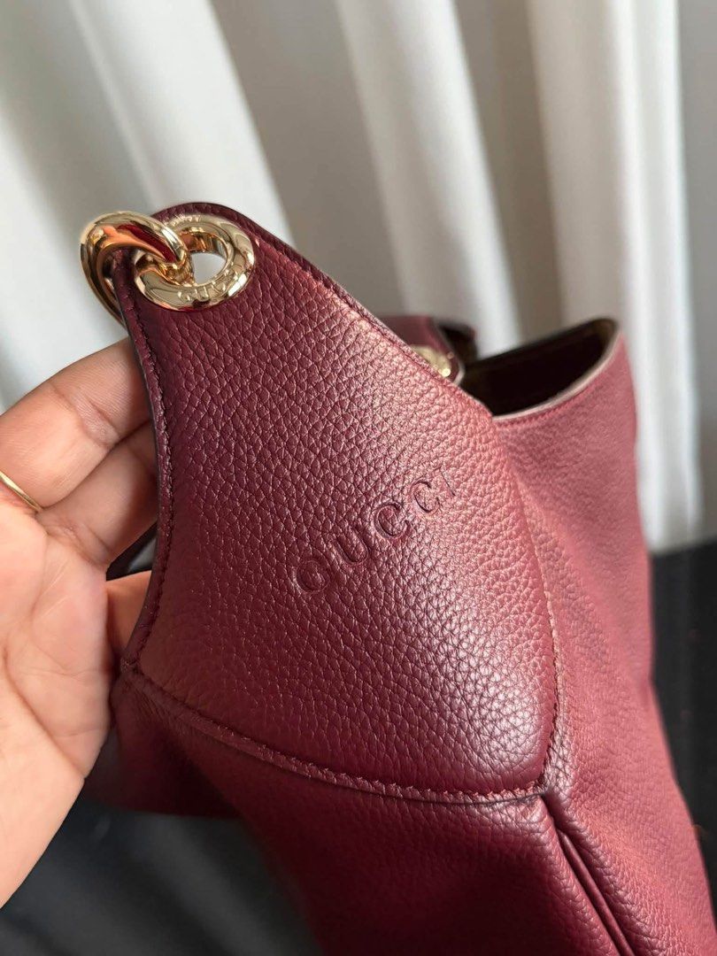 Preloved GG Shoulder Bag (Category: Luxury Bags & Wallets) located in Manila. Submitted by bagsandmanymanymore1 (Listing ID 1469170341, Image 3). Description: Preloved GG Size 49cm Genuine suede leather What you see is what you get Rank SA.