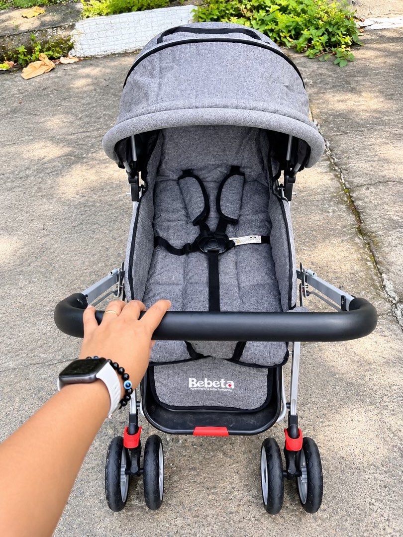 Preloved stroller (newborn-toddler) (Category: Strollers) located in Manila. Submitted by mj_padua (Listing ID 1469236829, Image 3). Description: ₱1,300 Preloved stroller (newborn-toddler) Nahihiga / nauupo Reversible handle 📍Antipolo, Rizal Lalamove or self pick up .