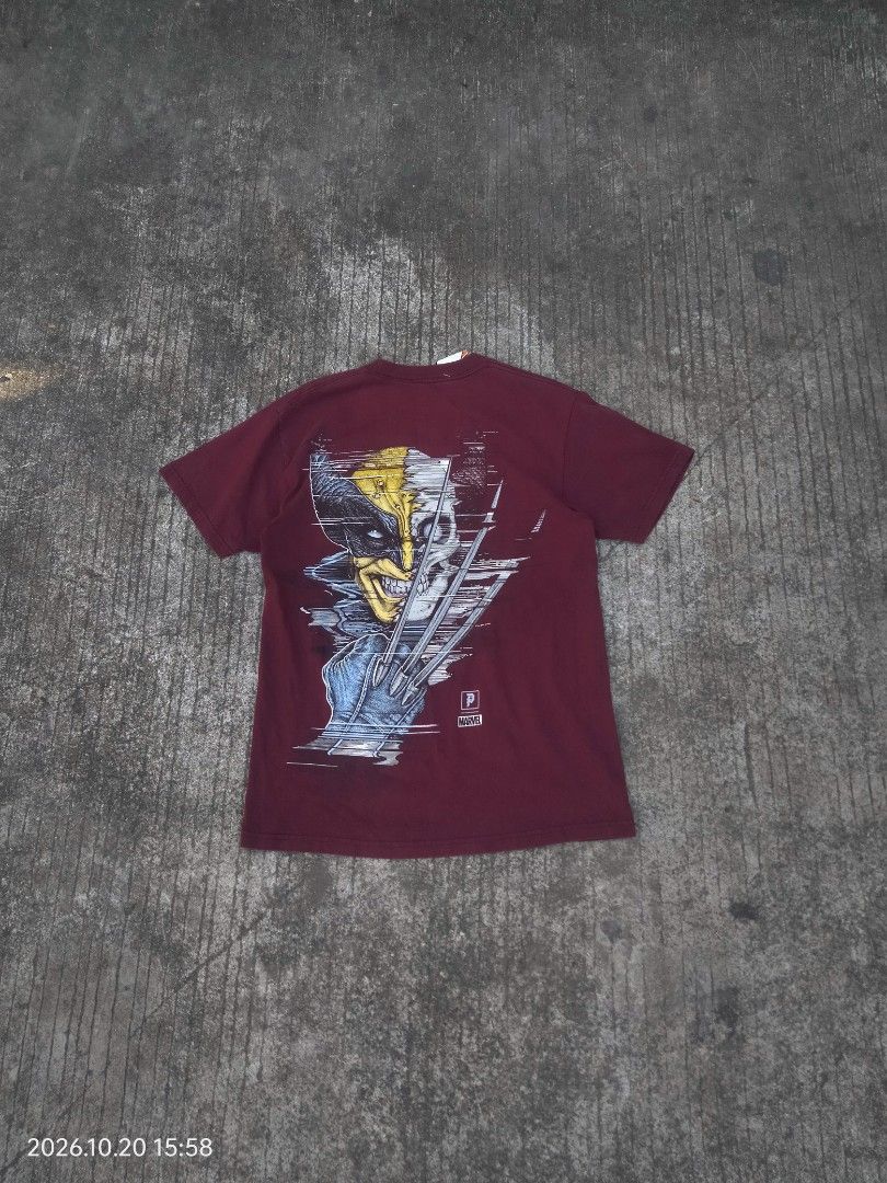 Primitive × Wolverine Shirt (Category: Tshirts & Polo Shirts ) located in Caloocan City. Submitted by haruconcep52476 (Listing ID 1469233162, Image 1). Description: Dimensions W20×L27 Good condition Color rate 9 Need wash.
