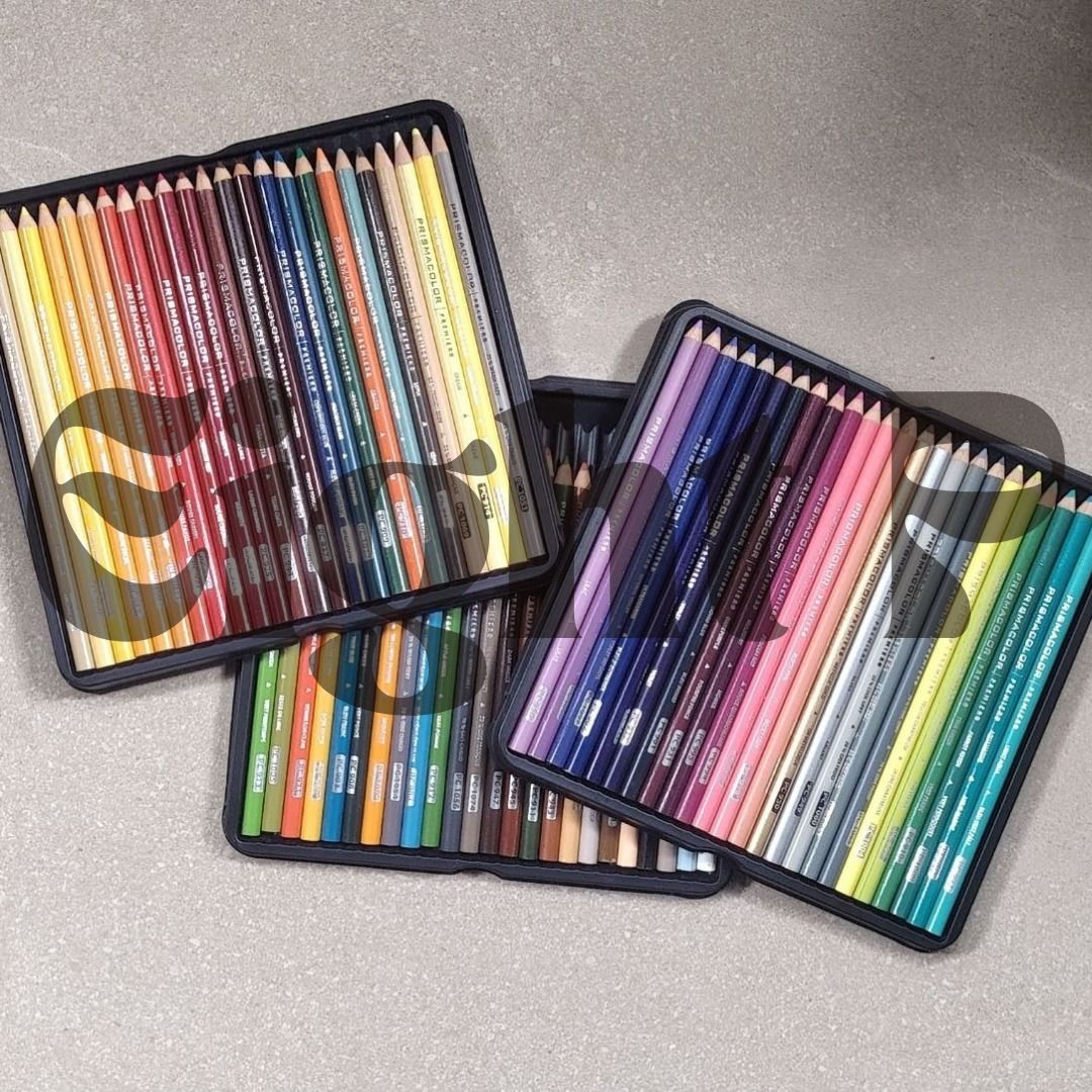 Prismacolor Premier Colored Pencils 72 Set (Category: Stationery & School Supplies) located in Rizal. Submitted by p_0324 (Listing ID 1469186776, Image 2). Description: - Authentic Prismacolor Premier 72-count colored pencils with included metal tin case - Soft, thick cores allow for effortless blending, shading, and rich color laydown - 100% complete set; all 72 pencils are accounted for and neatly arranged in trays - Ideal for drawing, sketchin