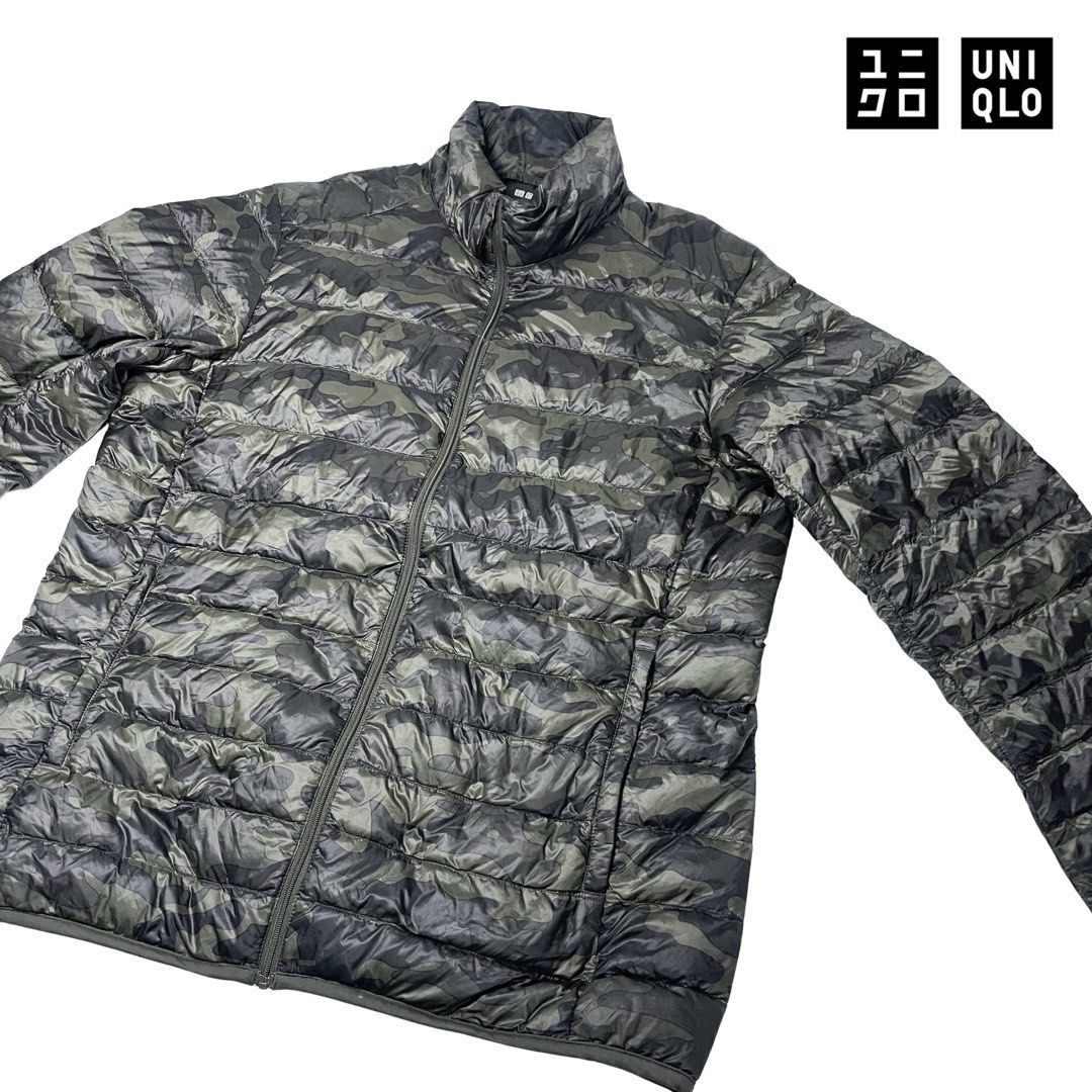Pristine Uniqlo Ultra Light Camo Down Puffer Jacket - Size Large (Category: Coats, Jackets and Outerwear) located in Tagaytay City. Submitted by barenwolf (Listing ID 1469193065, Image 3). Description: Command attention with this exceptional Uniqlo Ultra Light Camo Down puffer jacket. Rendered in a sophisticated woodland camouflage print with a matte finish, this brand new piece combines superior warmth with effortless portability. Featuring full