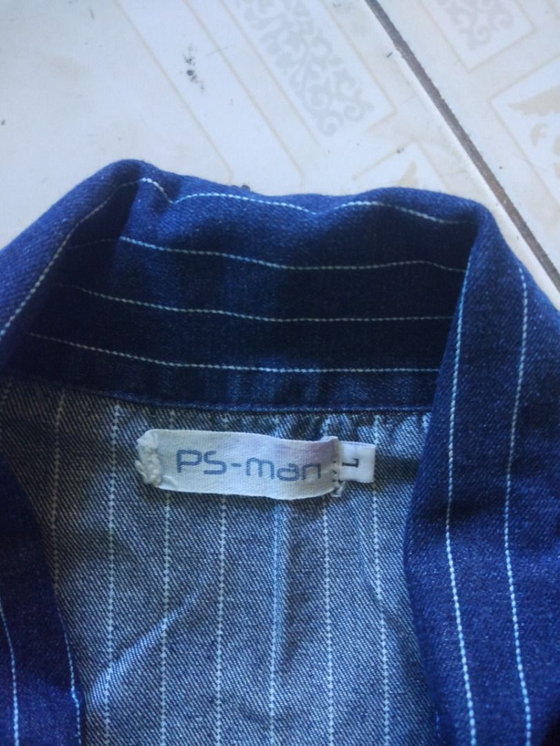 PS Man Striped Denim Chore Jacket L (Category: Coats, Jackets and Outerwear) located in Pasay City. Submitted by denimdude.ph (Listing ID 1469266333, Image 3). Description: .