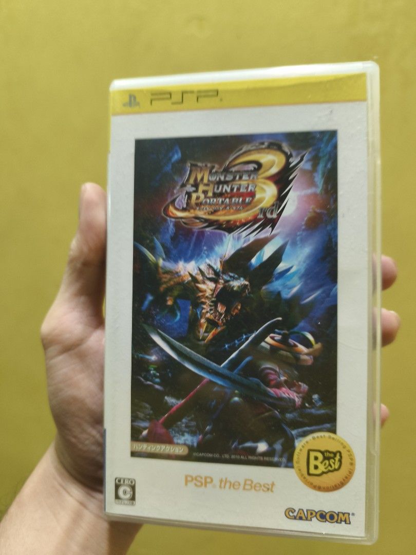 PSP Monster Hunter 3 (Category: PlayStation) located in Muntinlupa City. Submitted by prime_finder (Listing ID 1469266421, Image 1). Description: Monster Hunter 3 PSP Game as is condition 400.