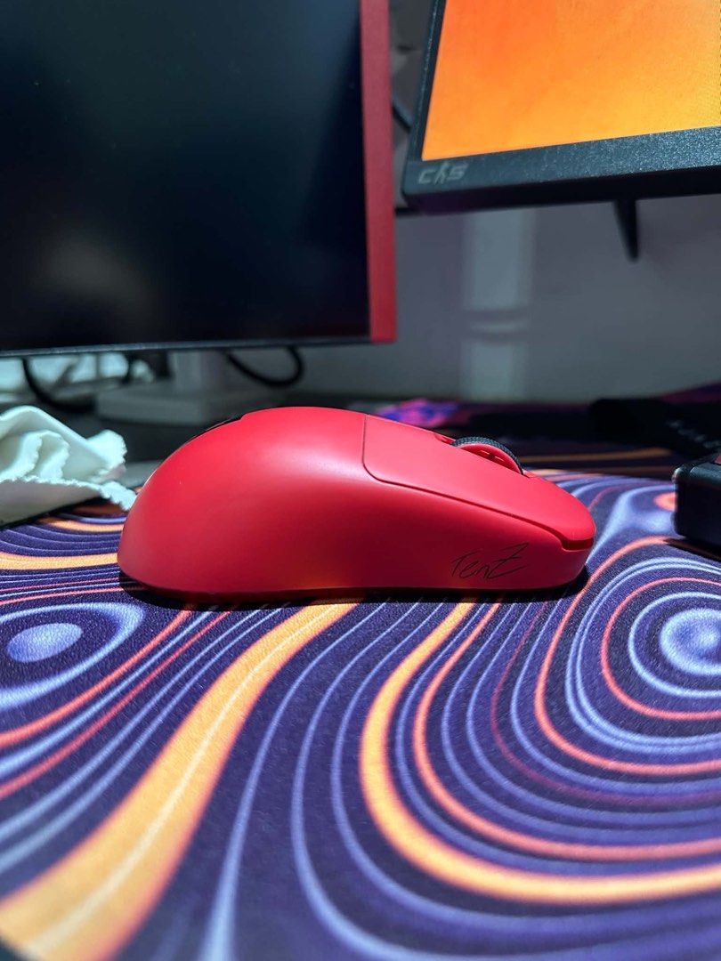 Pulsar Tenz Mouse Red Edition (Category: Mouse & Mousepads) located in Caloocan City. Submitted by havinny11 (Listing ID 1469250928, Image 1). Description: Complete With Box, Cable, 8k Hz Dongle. Without sticker. Luzon Area Only. Handle niyo sf plus ung mismong unit. .