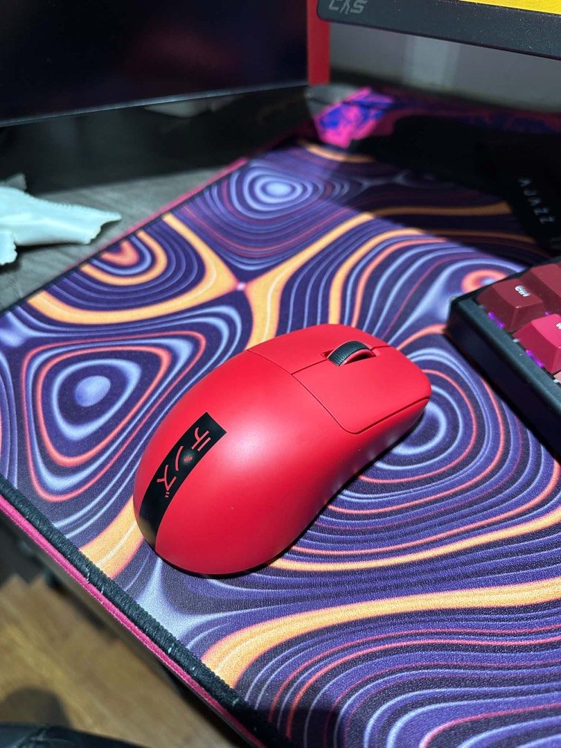 Pulsar Tenz Mouse Red Edition (Category: Mouse & Mousepads) located in Caloocan City. Submitted by havinny11 (Listing ID 1469250928, Image 2). Description: Complete With Box, Cable, 8k Hz Dongle. Without sticker. Luzon Area Only. Handle niyo sf plus ung mismong unit. .