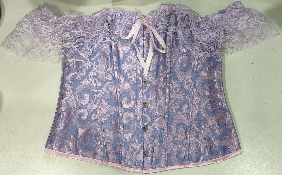 Purple Corset (Category: Sleeveless) located in Las Pinas. Submitted by chrstngarcia (Listing ID 1469187542, Image 1). Description: For sale: Purple Corset - size: medium (refer to last pic) - never worn, brand new ✨ 10/10 - pwede for halloween costume!! 🎃 rapunzel.