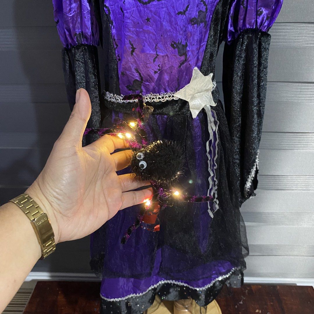 Purple Costume (Category: Babies & Kids Fashion) located in Caloocan City. Submitted by discusonlineshop (Listing ID 1469257620, Image 3). Description: complete set gown headress bag 8-10y.
