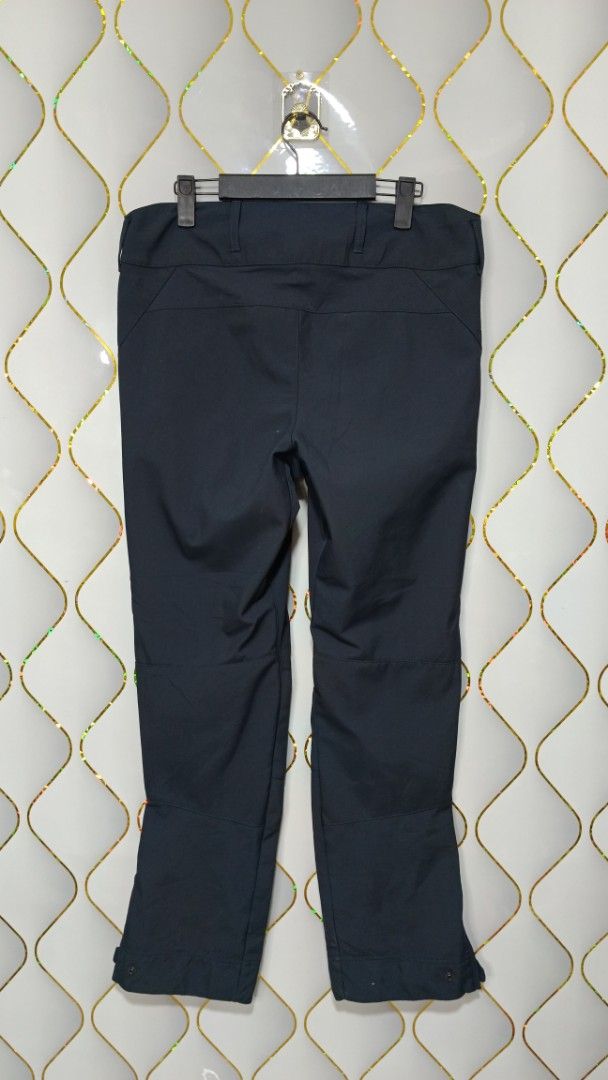 Quechua Hiking Pants Dark Grey (Category: Activewear) located in Manila. Submitted by zariyah.1986 (Listing ID 1469175077, Image 2). Description: - Brand: Quechua - Color: Dark grey - Size: 33-34 - Features: Button closure, belt loops, and adjustable snap buttons at the ankle cuffs - Material: Sturdy, durable fabric built for the outdoors - Best for: Hiking, camping, trails, and outdoor activities.