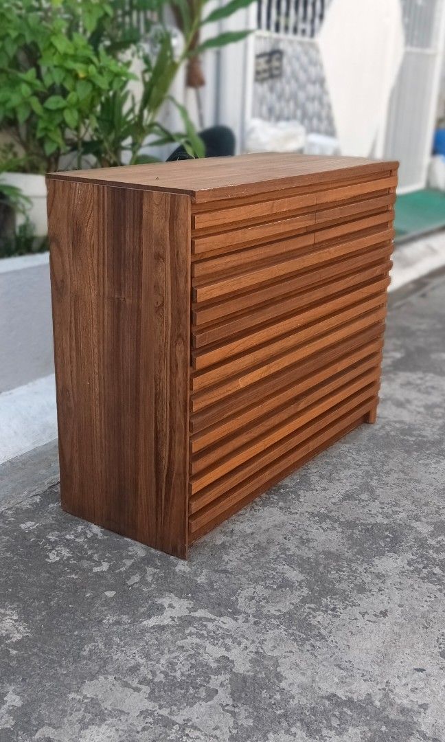 RAFT CHEST (Category: Shelves, Cabinets & Racks) located in Santa Rosa. Submitted by tonyhawk0592 (Listing ID 1469393203, Image 2). Description: RAFT Chest 105/80: Chest of drawers, 105cm wide x 80cm wide, made of solid paulownia wood. Stylish, modern, wooden living room chest/side chest.
