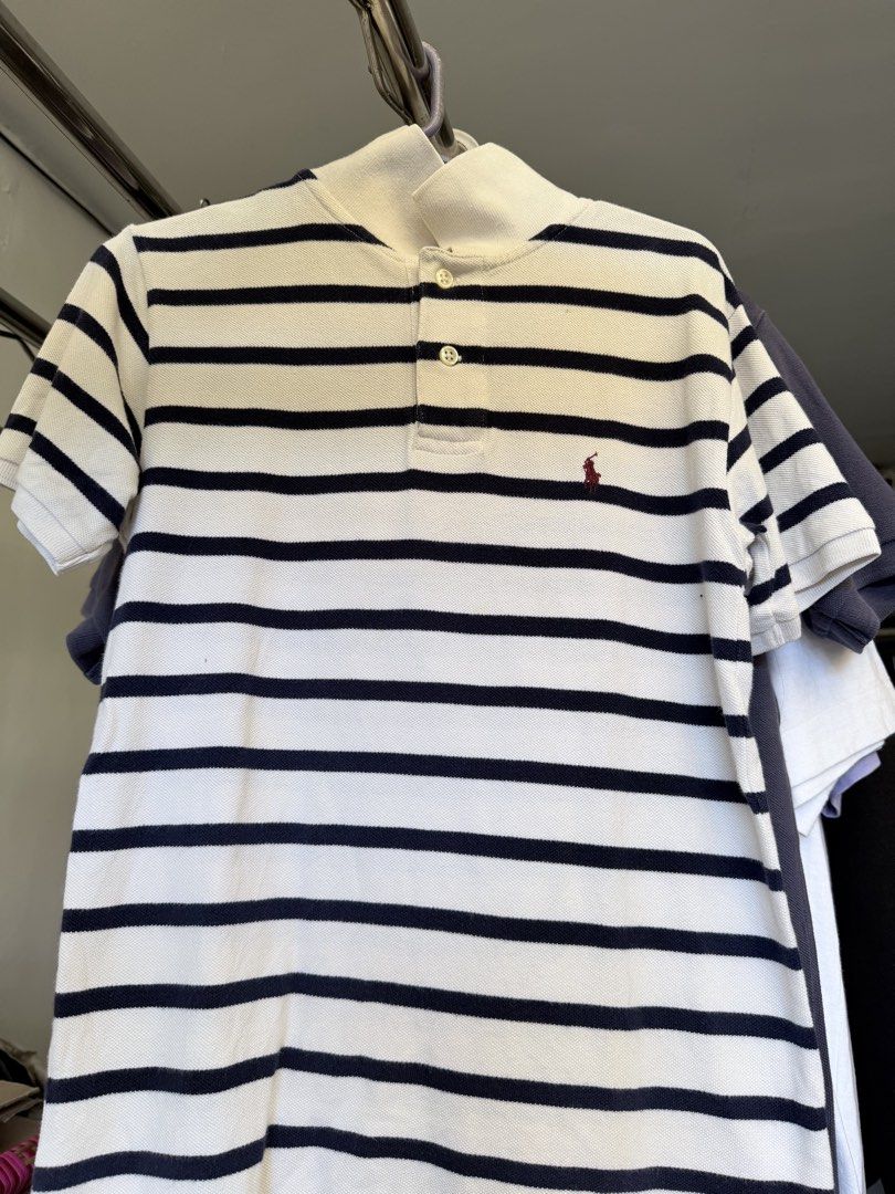 Ralph Lauren (Category: Babies & Kids Fashion) located in Pasig City. Submitted by shellbyf (Listing ID 1469163270, Image 1). Description: Bundle for Sale Original classic Ralph Lauren for Kids Size small 8/10 The striped one has no issues The periwinkle color has a little stain but I think it can be removed after wash as it was stored for years Guaranteed Authentic from USA .