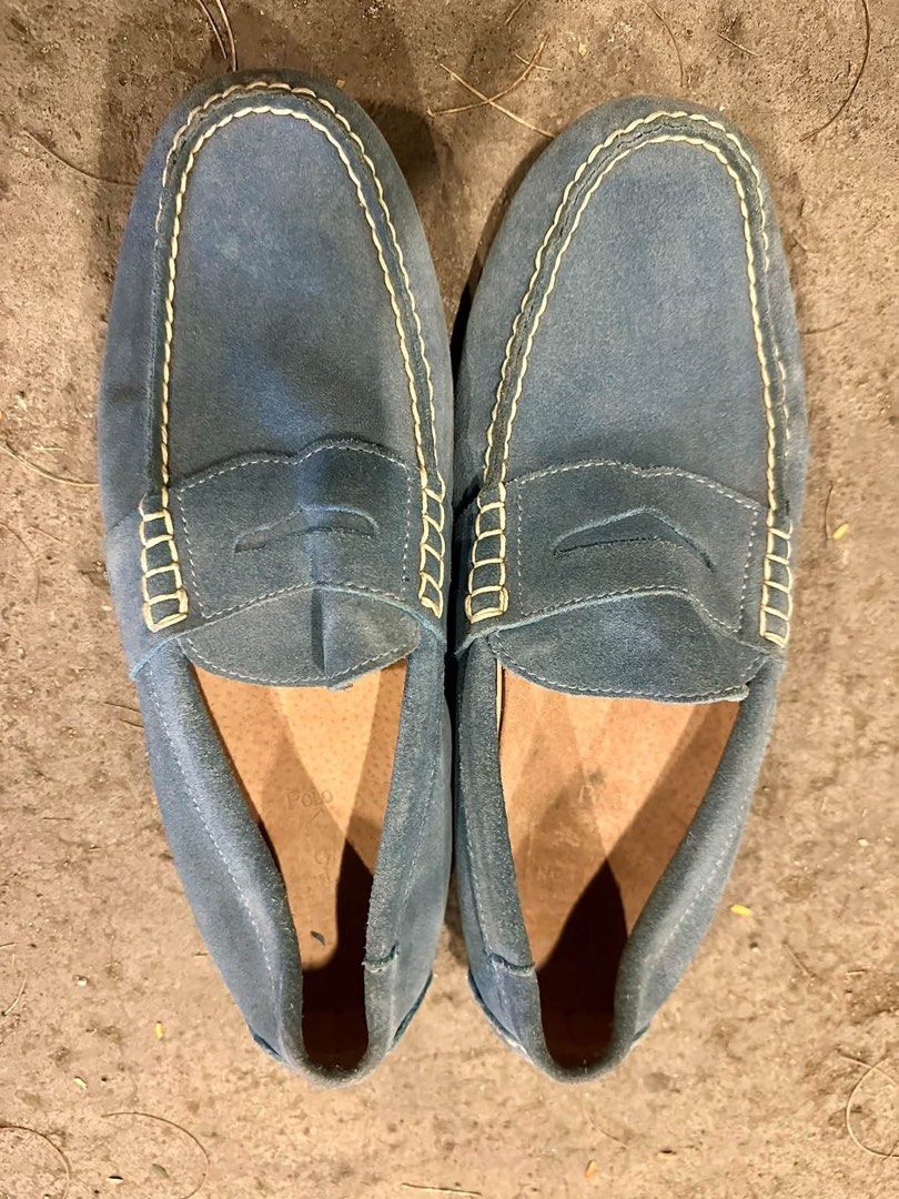 Ralph Lauren (Category: Casual Shoes) located in Cordova. Submitted by thrifttripbyreg (Listing ID 1469226677, Image 2). Description: Ralph Lauren blue suede loafers.