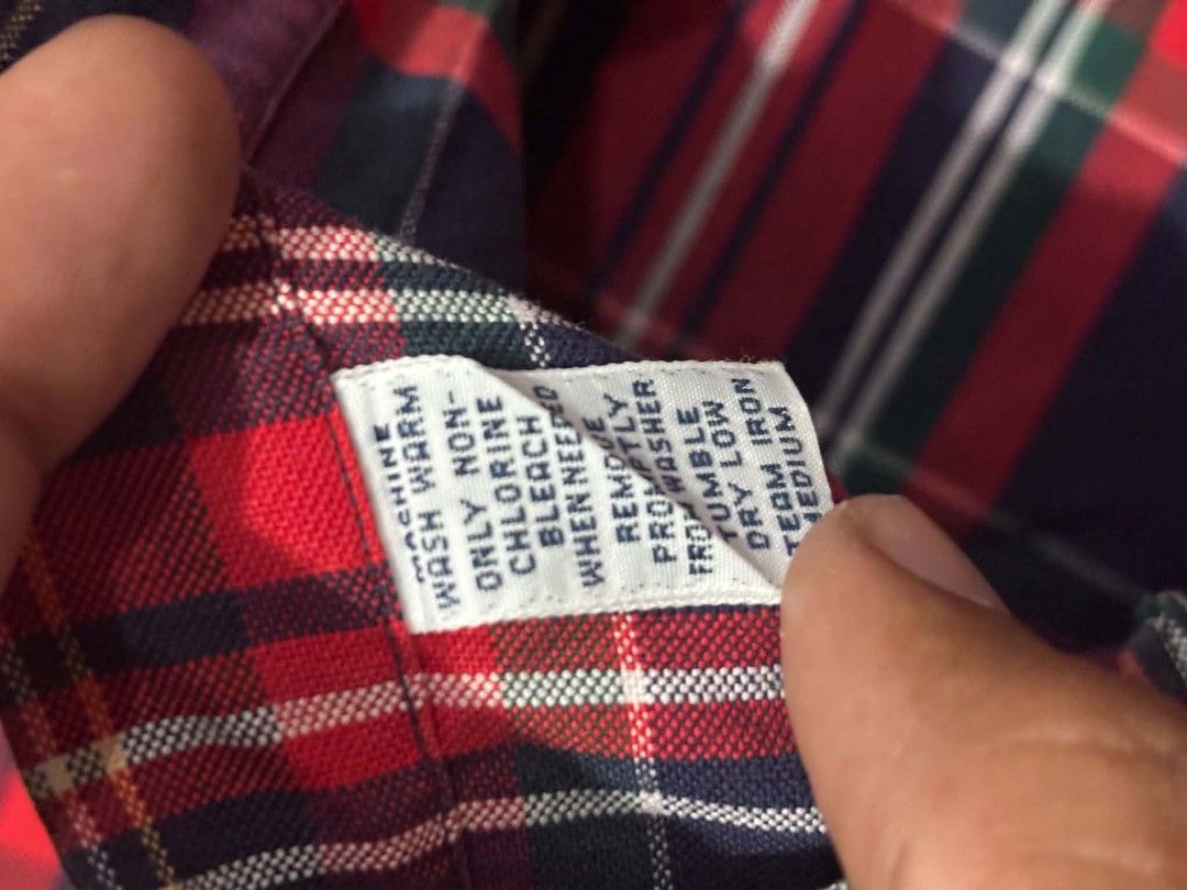 Ralph Lauren Big Shirt Plaid Button-Down (Category: Tshirts & Polo Shirts ) located in Paranaque City. Submitted by poego (Listing ID 1469271375, Image 3). Description: - Brand: Ralph Lauren - Design: Classic plaid in navy blue, red, and green - Material: 100% breathable cotton (Made in the Philippines) - Size: Medium (Regular fit) - Features: Button front, classic collar, chest pocket, and long sleeves - Condition: Excellent, no flaws.