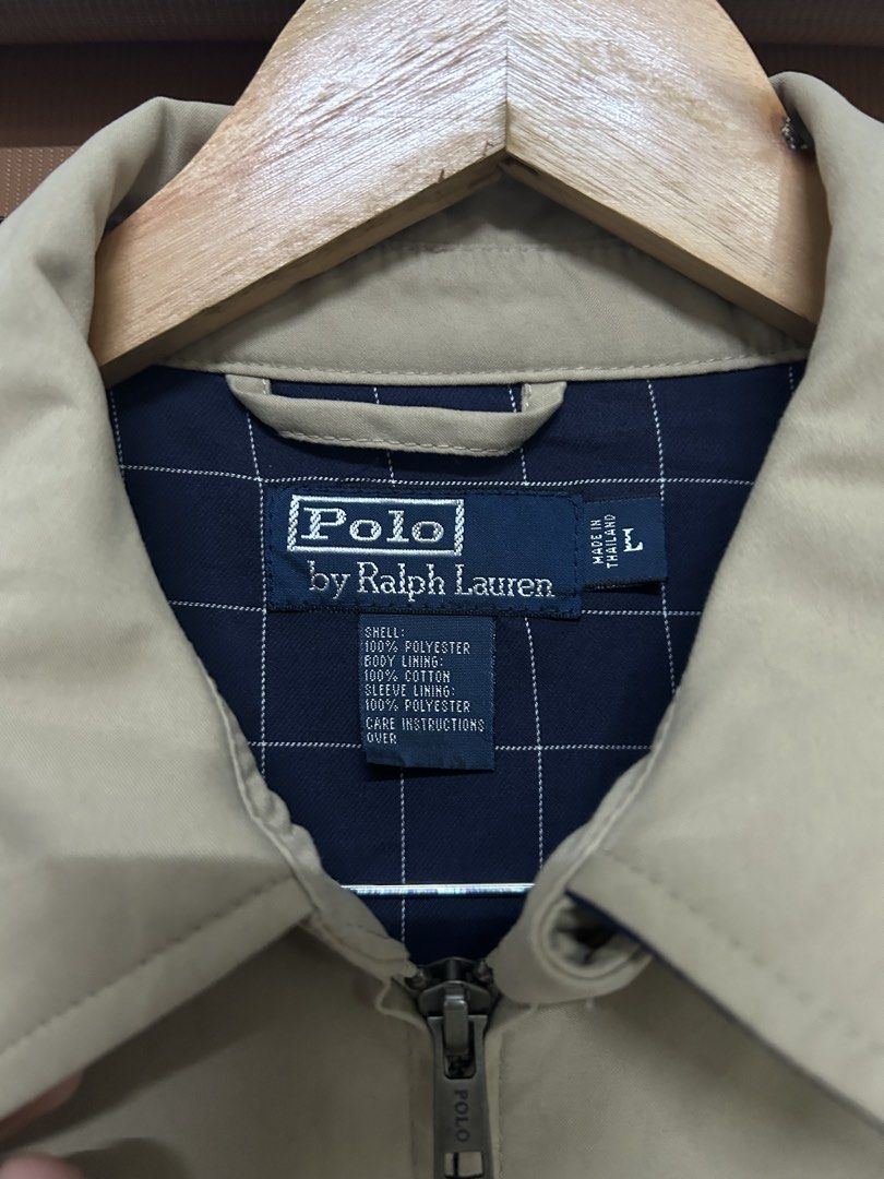 Ralph Lauren Bi-Swing Harrington Jacket (Category: Luxury Apparel) located in Manila. Submitted by foundarchive.ph (Listing ID 1469355397, Image 2). Description: Ralph Lauren Bi-Swing Harrington Jacket Cream Size L on tag (23.5L x 26.5W) Good as new No issue ₱6,500 only Manila area can ship nationwide .