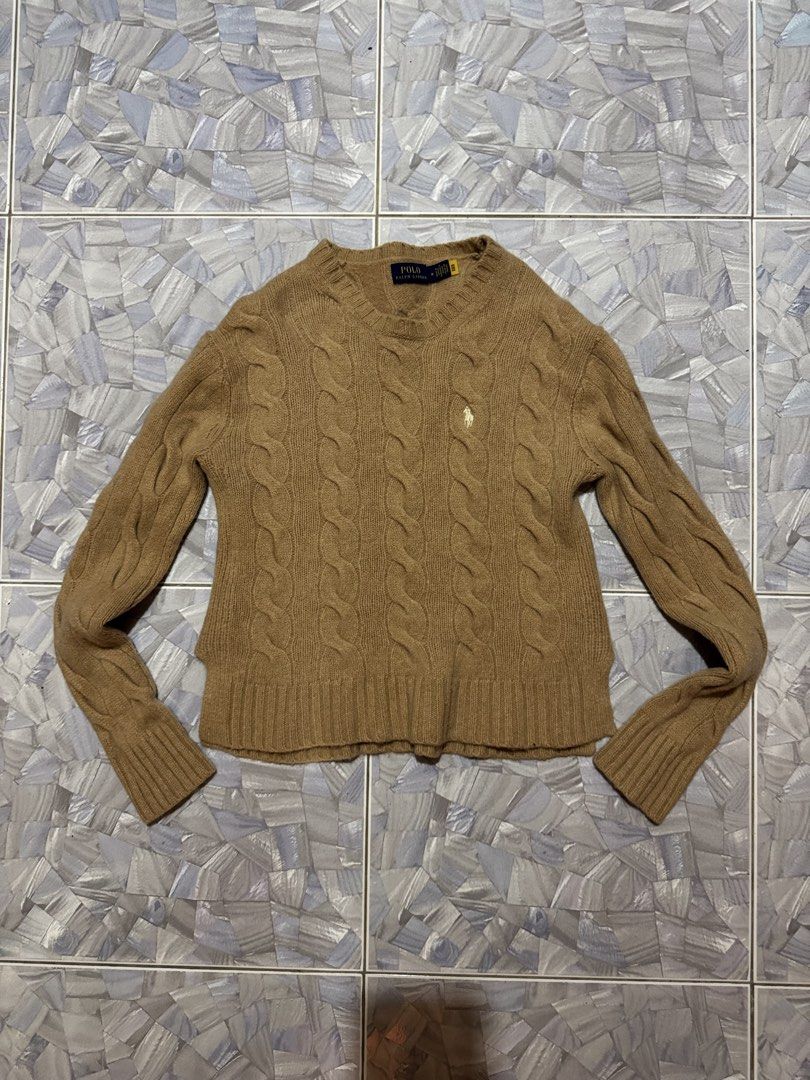 RALPH LAUREN CABLE KNITTED SWEATER (Category: Coats, Jackets and Outerwear) located in Argao. Submitted by janmaning-0624l95 (Listing ID 1469198265, Image 2). Description: RALPH LAUREN CABLE KNIT SWEATER SIZE MEDIUM ON TA WIDTH 16 LENGTH 21 EXCELLENT CONDITION NO ISSUE 2,500 Plus sf Location Argao Cebu.