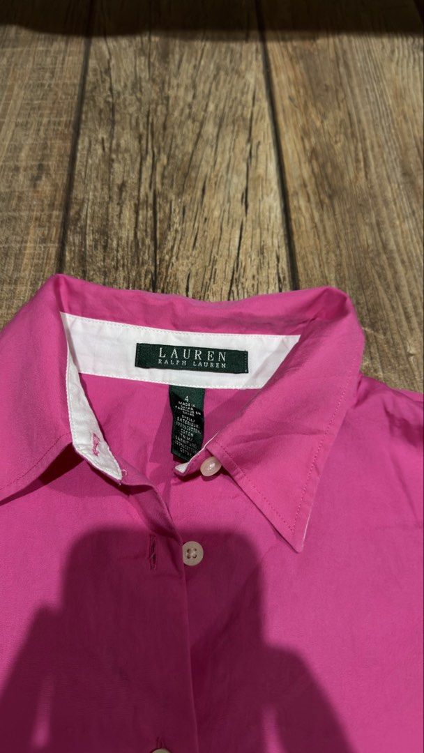 RALPH LAUREN PINK POLO (Category: Shirts) located in Manila. Submitted by urban-vintage_2 (Listing ID 1469326428, Image 2). Description: ISSUE: NONE (NEED WASH) MOP :GCASH (NO COD) SHIP VIA: LALAMOVE & J&T LOCATION: PASIG CITY LENGTH: 22 WIDTH : 18.