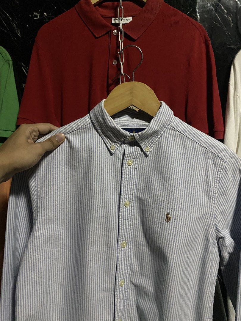 Ralph Lauren pinstripes oxford (Category: Tshirts & Polo Shirts ) located in Talisay. Submitted by poloem (Listing ID 1469301445, Image 1). Description: 18x25 As new condition No issues.
