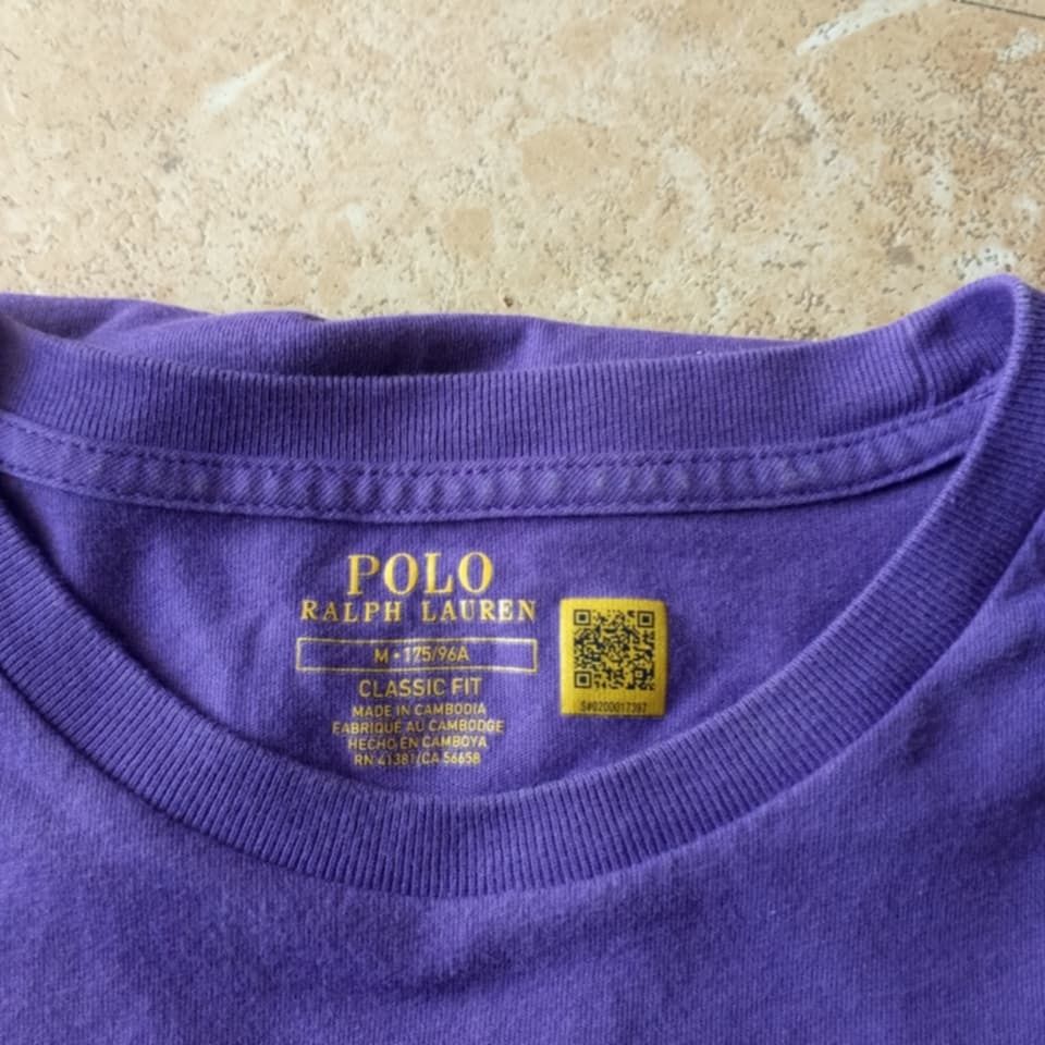 RALPH LAUREN SHIRT (Category: Tshirts & Polo Shirts ) located in Manila. Submitted by coolcrystal-4790 (Listing ID 1469327512, Image 2). Description: - Brand: Ralph Lauren - Style: Classic fit short sleeve t-shirt - Color: Purple with embroidered blue logo - Size: M - 175/96A - Material: Premium soft cotton - Origin: Made in Cambodia - Condition: Excellent, well-maintained.