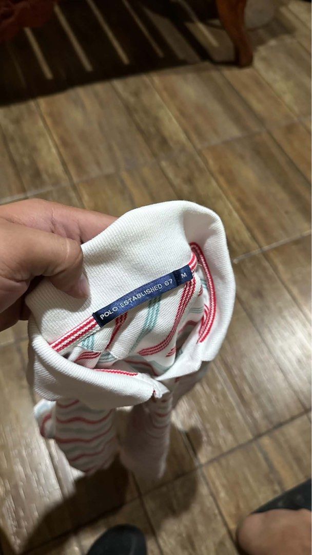 RALPH LAUREN STRIPES POLO (Category: Shirts) located in Manila. Submitted by urban-vintage_2 (Listing ID 1469320561, Image 3). Description: ISSUE: NONE (NEED WASH) MOP :GCASH (NO COD) SHIP VIA: LALAMOVE & J&T LOCATION: PASIG CITY LENGTH: 23 WIDTH :18.