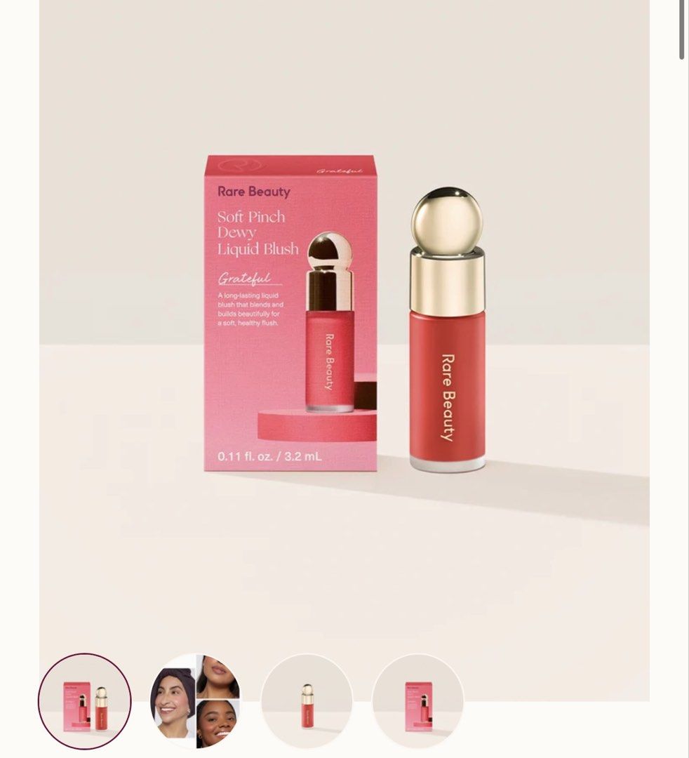 Rare Beauty Mini Blush - Grateful (Category: Makeup) located in Meycauayan. Submitted by boldrabbit.3a0187 (Listing ID 1469312667, Image 2). Description: .