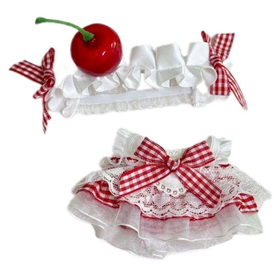 [READ DESCRIPTION] Gingham Cherry Custome for small plushies 10cm (Category: Character Goods) located in Angeles City. Submitted by trustsuki (Listing ID 1469193644, Image 1). Description: 🍀 ꒰ wts lfb ph only .ᐟ ˚♡ ꒱ ‼️ read before buying ♡ Gingham Cherry Custome for small plushies ♡ 50ea + lsf ✨️ pre-order (up to 5 weeks) ✨️ brandnew as is x sensi, always manage your expectations it might have factory damage x impatient 🚚 mod: j&t ( with -21 v