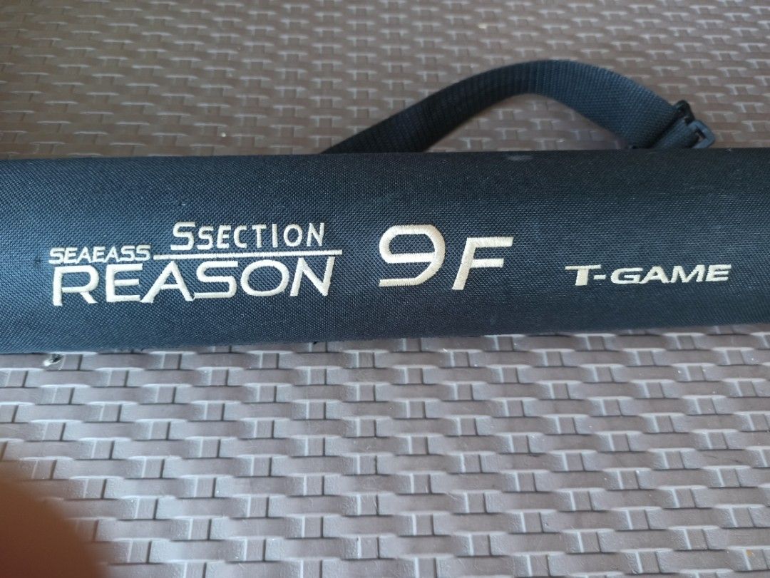 Reason Seabass 9F T-Game Fishing Rod Hard Case (Category: Fishing) located in Caloocan City. Submitted by rtarellano (Listing ID 1469280821, Image 3). Description: - Brand/Model: Reason T-Game 9F - Purpose: Designed for seabass fishing gear and multi-section rods - Size: Measures approximately 64 cm in length - Build: Durable fabric exterior with fully functioning zippers - Portability: Includes an adjustable shoulder strap and side grab handle -