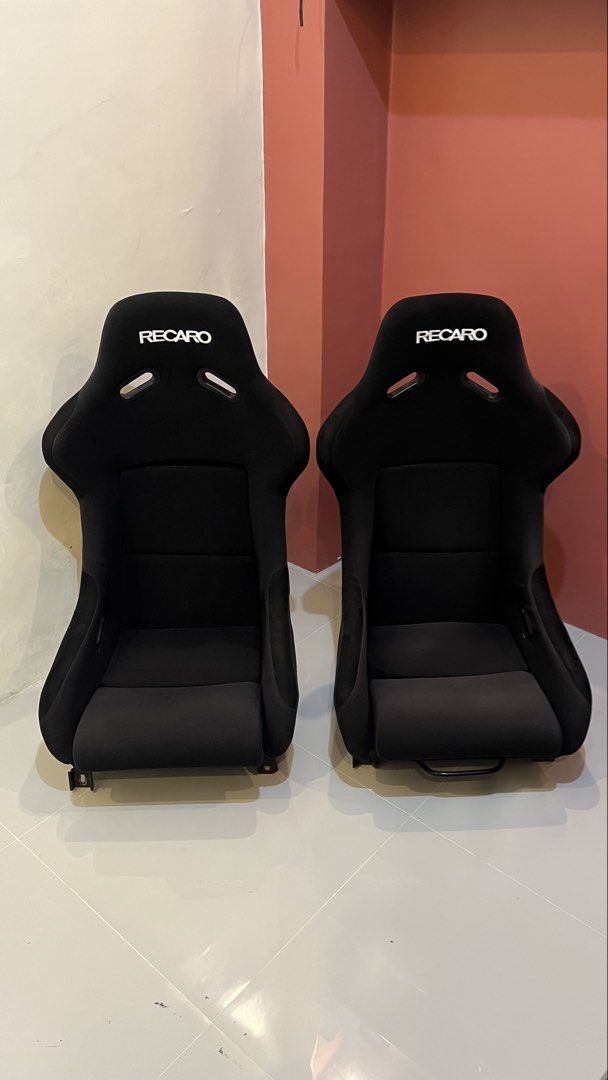 Recaro SPG XL (Category: Upholstery, Seatcovers and Other Interior Parts and Accessories) located in Binan City. Submitted by eva.unit.07 (Listing ID 1469167633, Image 1). Description: For Sale / Swap Recaro SPG Fixed Bucket Seats (copy) 2pcs / Pair Great condition. Slightly used with custom fabricated railings. For modification of new user. 1 seat is bit faded than the other (driver side) RFS: Change of plans Price for pair - Php 35,000 Negotiab