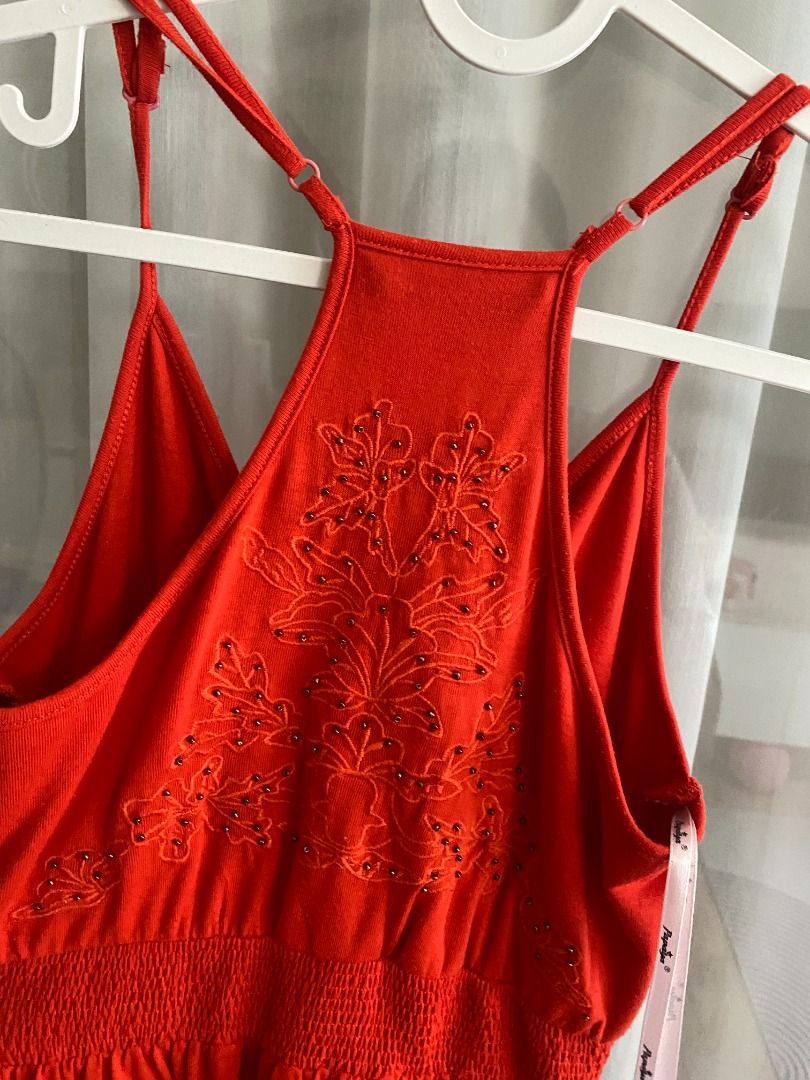 Red maxi dress small (Category: Dresses) located in Quezon City. Submitted by jmxyz (Listing ID 1469205438, Image 2). Description: - best fit small-medium frame - racerback style 📍 greenfield, mandaluyong.