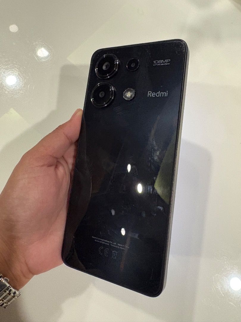 REDMI NOTE 13 4G (Category: Android Others) located in Makati City. Submitted by swiftdog.8b (Listing ID 1469201840, Image 2). Description: For sale 2nd Hand Phone! Issue: Cracked screen but doesn’t affect performance. 8gb RAM 256gb ROM RFS: Extra phone. No longer needed. Price is still negotiable..