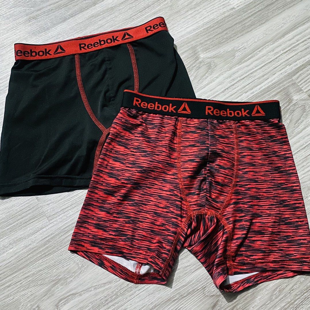 Reebok Boxer Briefs for kids (Category: Babies & Kids Fashion) located in Caloocan City. Submitted by lovemyclothes21 (Listing ID 1469276226, Image 1). Description: Size 22-26.