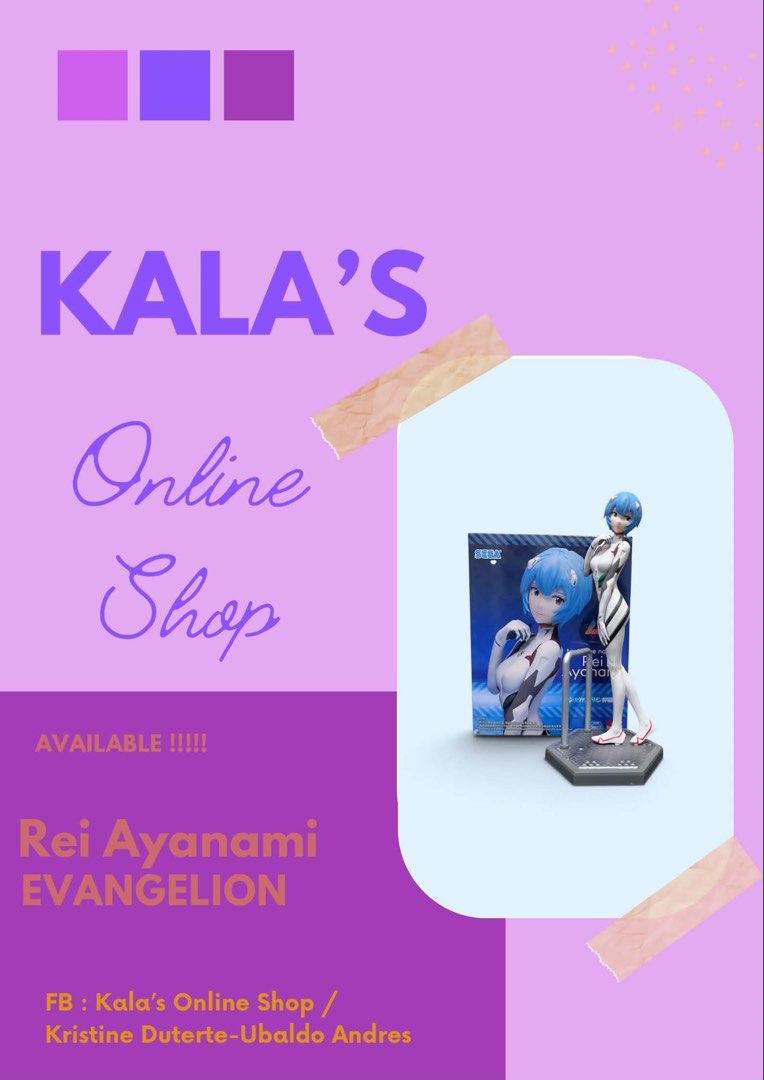 Rei Ayanami (Tentative Name) (Category: Figurines & Statues) located in Muntinlupa City. Submitted by kalaonlineshop (Listing ID 1469195731, Image 1). Description: Neon Genesis Evangelion Luminasta Condition : BIB (Bad Box) WYSIWYG.