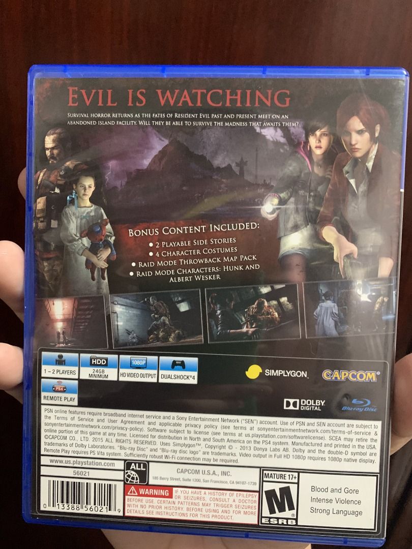 Resident Evil Revelations 2 for PS4 (Category: PlayStation) located in Manila. Submitted by matthew_lumibao (Listing ID 1469168018, Image 2). Description: Meetup Location: - Balanga City, Bataan Shipping via: - J&T or Flash PM for more details..