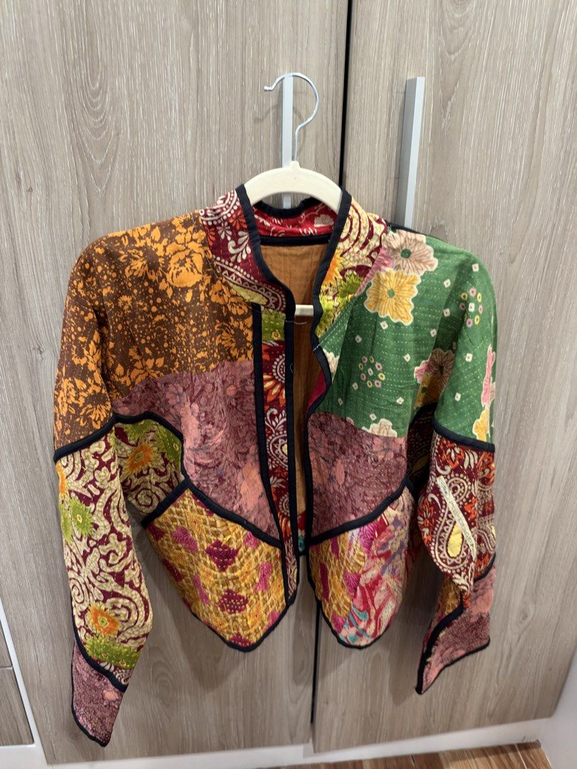 Reversible Patchwork Lightweight Kantha Jacket (BRAND NEW) (Category: Coats, Jackets and Outerwear) located in Taguig. Submitted by s_tl24 (Listing ID 1469186520, Image 1). Description: Made in India Reversible. Brand new.
