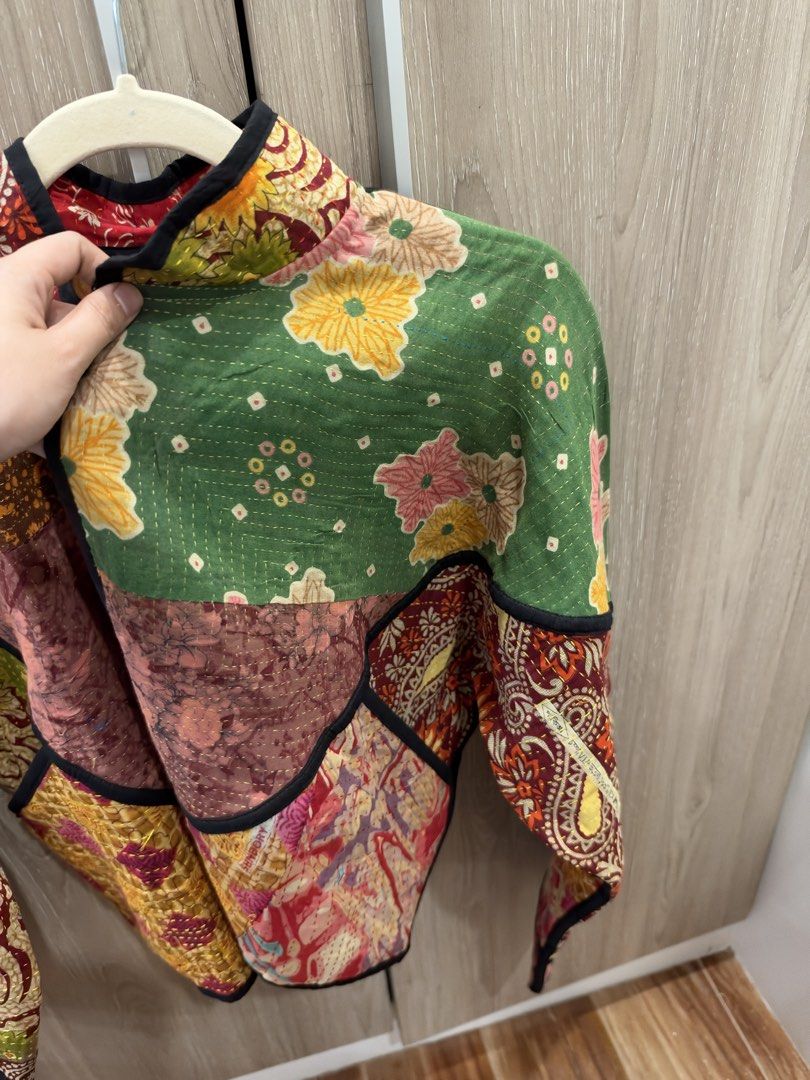 Reversible Patchwork Lightweight Kantha Jacket (BRAND NEW) (Category: Coats, Jackets and Outerwear) located in Taguig. Submitted by s_tl24 (Listing ID 1469186520, Image 2). Description: Made in India Reversible. Brand new.