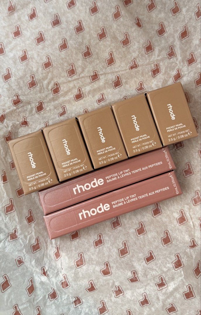 Rhode <3 Alexandra Leclerc Blush and Lip Tint (Category: Makeup) located in Quezon City. Submitted by _dolfin (Listing ID 1469353762, Image 1). Description: Rhode <3 Alexandra Leclerc Collab Available items: - Pocket Pearl in Gemini, Monaco, and Monet (Php1,650) - Peptide Lip Tint in Sweet Apple (Php1,800) - Rhode Carabiner (Php1,350) .