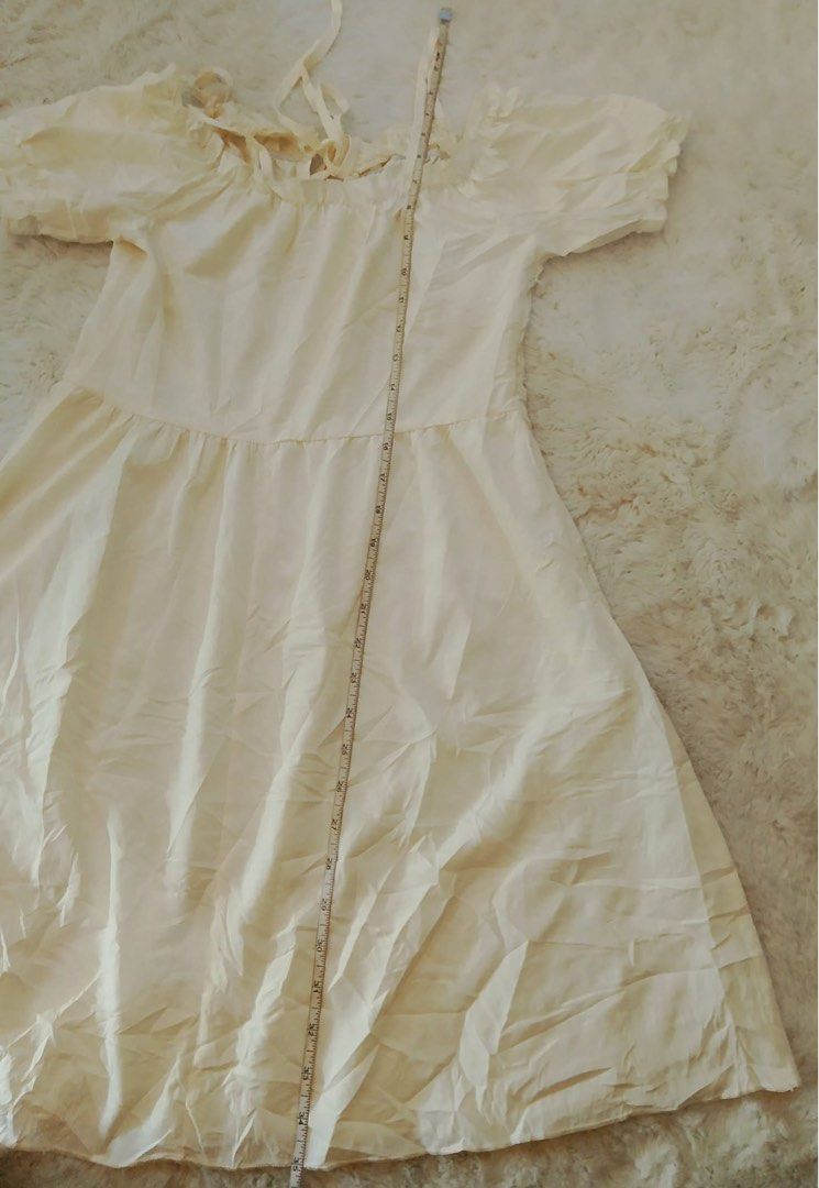 ROMWE Off Shoulder Dress Cream Size M (Category: Dresses) located in Manila. Submitted by istinbari05430 (Listing ID 1469190857, Image 3). Description: - Brand: ROMWE - Size: Medium (US 6 / EUR 38) .