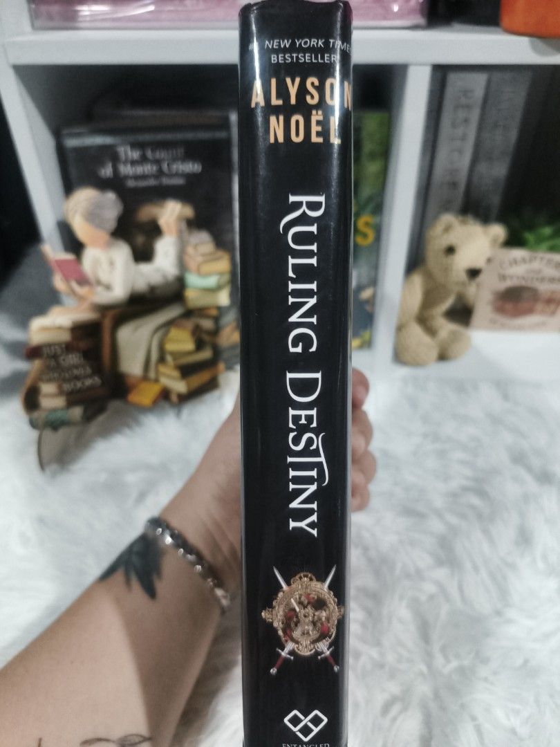 Ruling Destiny by Alyson Noel Hardcover Novel (Category: Storybooks) located in Cabuyao City. Submitted by chaptersandwonders143 (Listing ID 1469314591, Image 3). Description: - Title: Ruling Destiny by Alyson Noël - Publisher: Entangled Publishing - Genre: Young Adult Fantasy (Time-jumping students at Gray Wolf Academy) - Format: Hardback.