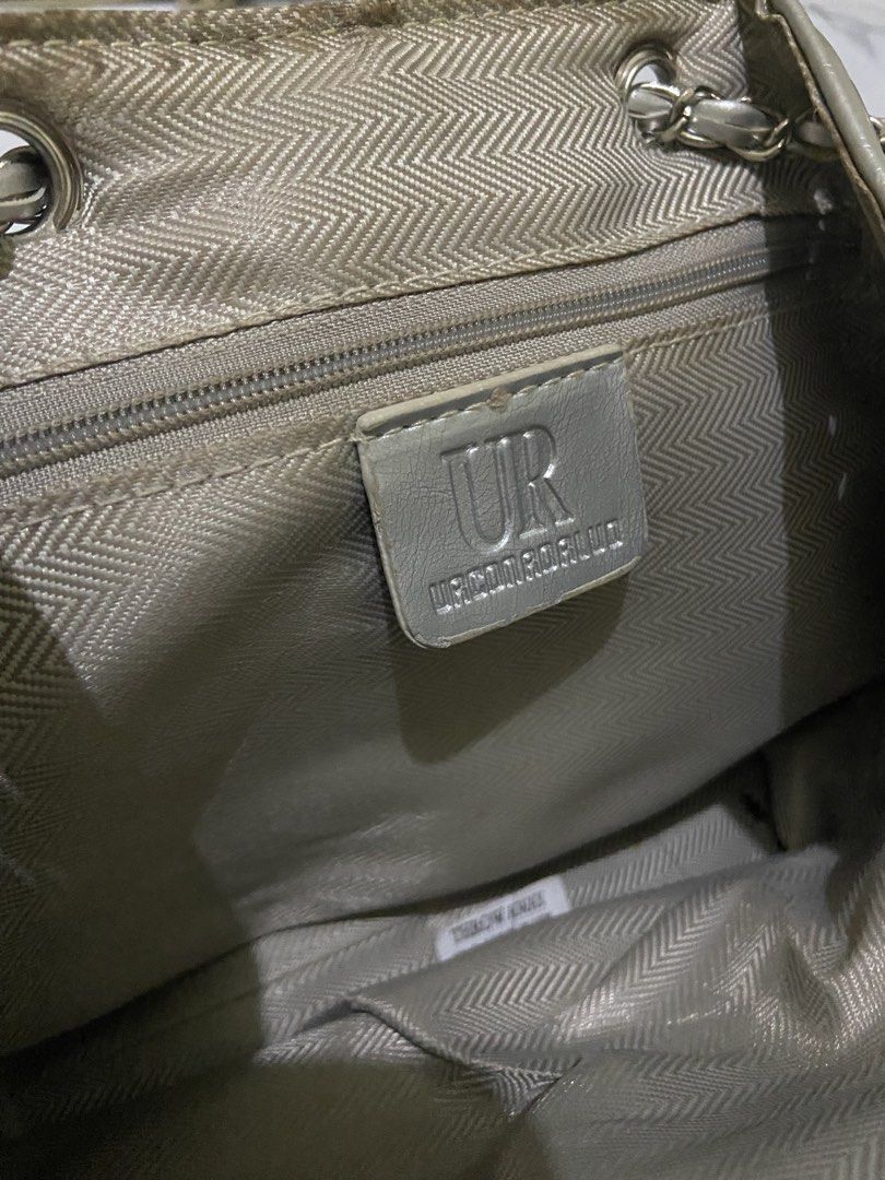 [RUSH SALE] Silver Metallic Chain Mini Backpack (Category: Backpacks) located in Pasig City. Submitted by ellerarissime (Listing ID 1469283731, Image 3). Description: RFS: Decluttering. Sales are slightly negotiable. PM for more item inquiries. Loc: Santolan, Pasig.