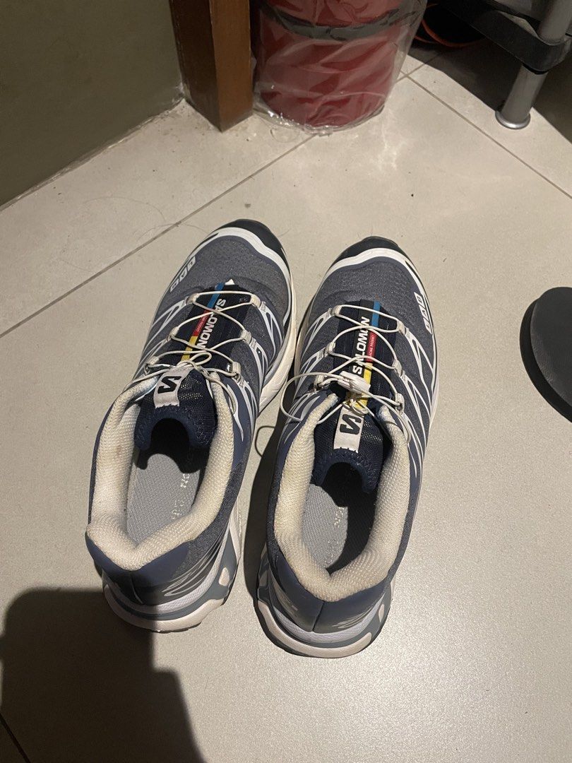 SALOMON SHOES (Category: Activewear) located in Cebu City. Submitted by dame_it (Listing ID 1469306234, Image 3). Description: FOR SALE ‼️ Salomon XT-6 Grisaille Blue 💙 • Size: US Men’s 8.5 / 26.5 cm / EU 42 • Condition: Excellent — used twice only! • Price: ₱3,800 (negotiable for sure buyer) Bought this from Carousell, but I’m selling it because I prefer a different color. Still in excellent condition! 🫶🏻 .