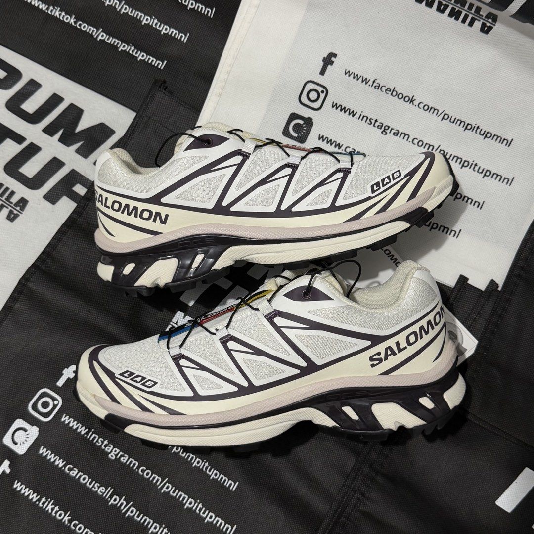Salomon XT6 Lab ‘Vanilla Ice Plum’ (Category: Sneakers) located in Quezon City. Submitted by pumpitupmnl_ (Listing ID 1469228868, Image 1). Description: Salomon XT6 Lab ‘Vanilla Ice Plum’ Sizes available: Size: 9W / 8M ₱12,795 BNDS (Brand New) | 100% OG | Complete | For Preorder: More models & color ways available. DP secures your pair - Confirmed orders prioritized Tap ‘message’ to order or inquire. Check our profile for more available pairs. Pu