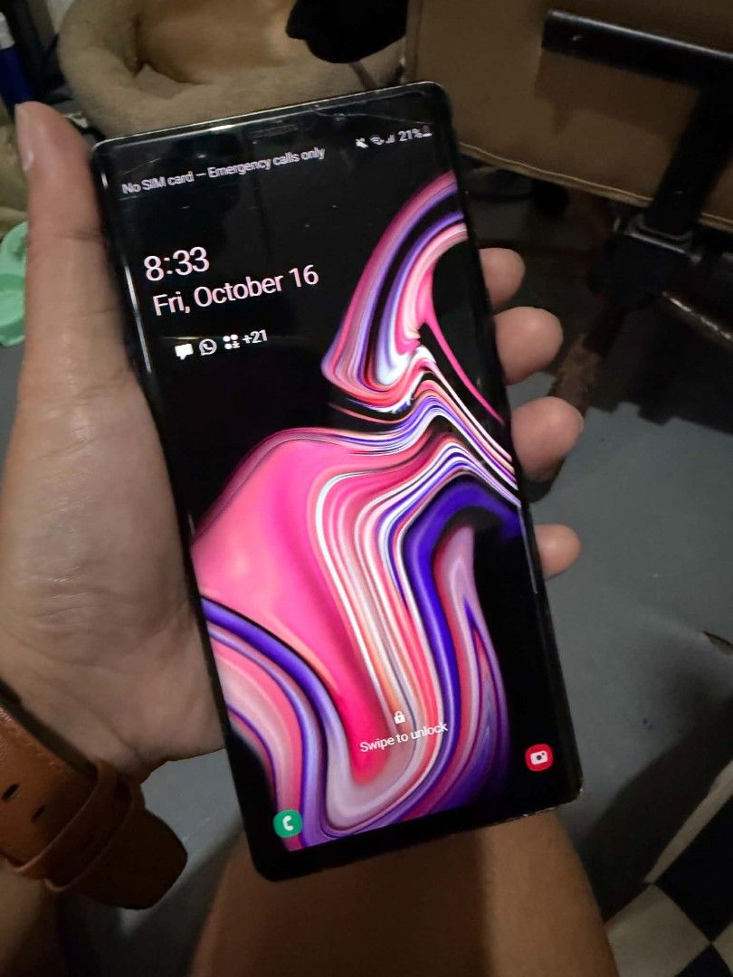 samsung note 9 (Category: Samsung) located in Quezon City. Submitted by toonz_tiger (Listing ID 1469165244, Image 1). Description: Samsung note 9 128gb 5,000 pls see pic issue need replace spen meet up gateway cubao or sm light mall mandaluyong.