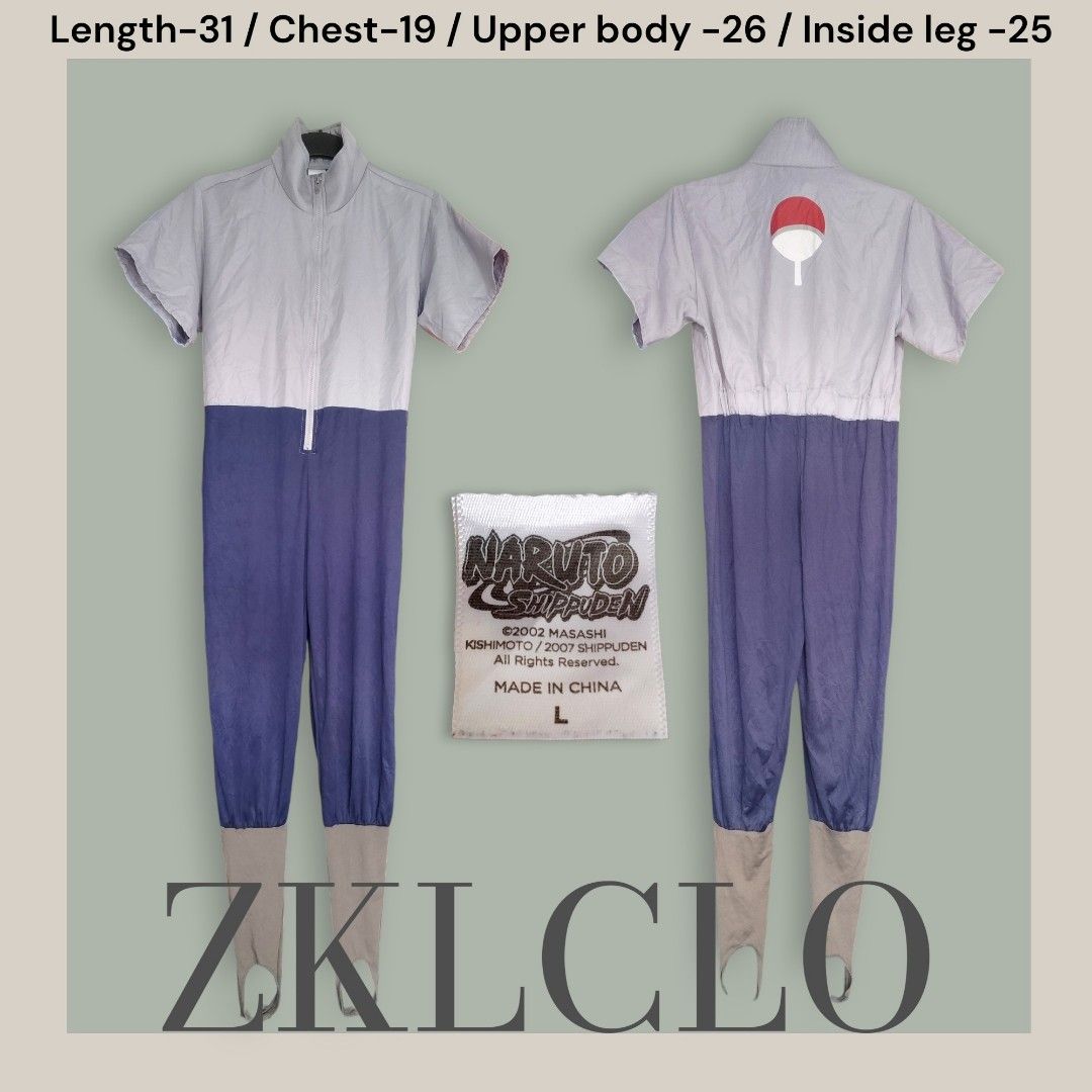 Sasuke Uchiha cosplay jumpsuit (Category: Jumpsuits) located in Caloocan City. Submitted by zklclo (Listing ID 1469249744, Image 1). Description: Sasuke Uchiha cosplay jumpsuit Size: Length - 31 Chest - 19 Upper body - 26 Inside leg - 25 Large on tag Price: 750 pesos only🫰😉 MODE OF PAYMENT: 💸GCASH 🛵 SHIPPING: 📦J&T (payment first) 📦LALAMOVE (COD).