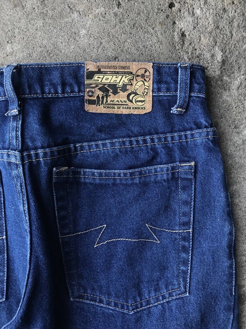 School of hard knocks pants (Category: Jeans) located in Ligao. Submitted by klaifinds (Listing ID 1469182677, Image 3). Description: 34/41 Thigh 12 Hem 8 Issue nasa pic na Crispy Good condi 9/10 color rate.