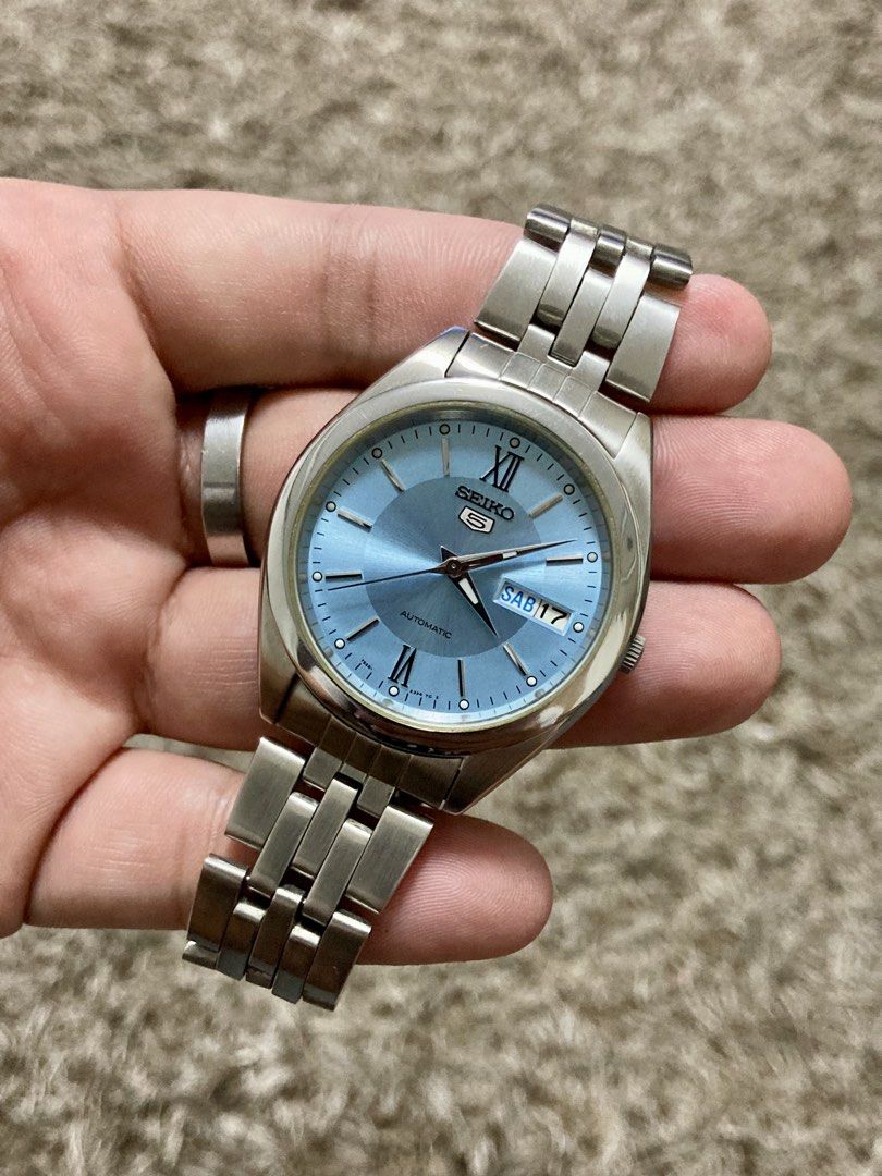 Seiko Ice Blue “SNXA05” (Category: Luxury Watches) located in San Fernando. Submitted by klaydosias (Listing ID 1469312988, Image 1). Description: Seiko Ice Blue “SNXA05” All Original Ice Blue Dial Automatic Movement Caliber 7s26 38mm Case Diameter Stainless Steel See Through Case Back Inclusion: Seiko Box ₱8,500🏷️ (Negotiable) Pm for more details: 📞- 09150191859.