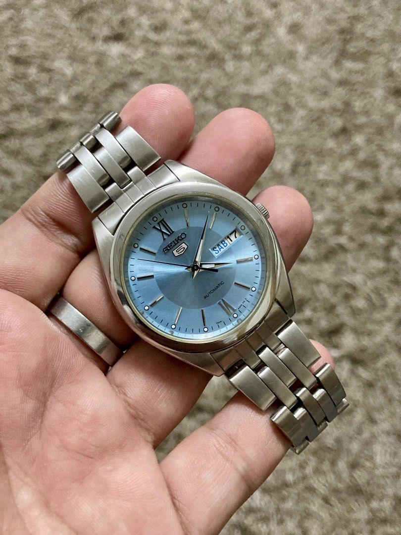 Seiko Ice Blue “SNXA05” (Category: Luxury Watches) located in San Fernando. Submitted by klaydosias (Listing ID 1469312988, Image 3). Description: Seiko Ice Blue “SNXA05” All Original Ice Blue Dial Automatic Movement Caliber 7s26 38mm Case Diameter Stainless Steel See Through Case Back Inclusion: Seiko Box ₱8,500🏷️ (Negotiable) Pm for more details: 📞- 09150191859.