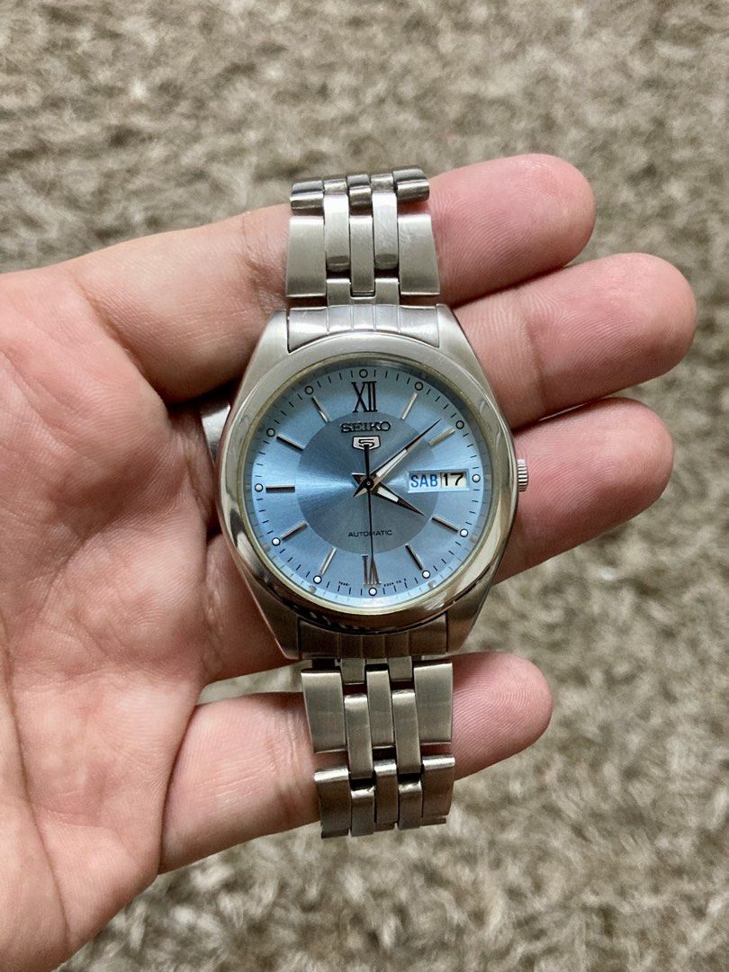 Seiko Ice Blue “SNXA05” (Category: Luxury Watches) located in San Fernando. Submitted by klaydosias (Listing ID 1469312988, Image 2). Description: Seiko Ice Blue “SNXA05” All Original Ice Blue Dial Automatic Movement Caliber 7s26 38mm Case Diameter Stainless Steel See Through Case Back Inclusion: Seiko Box ₱8,500🏷️ (Negotiable) Pm for more details: 📞- 09150191859.