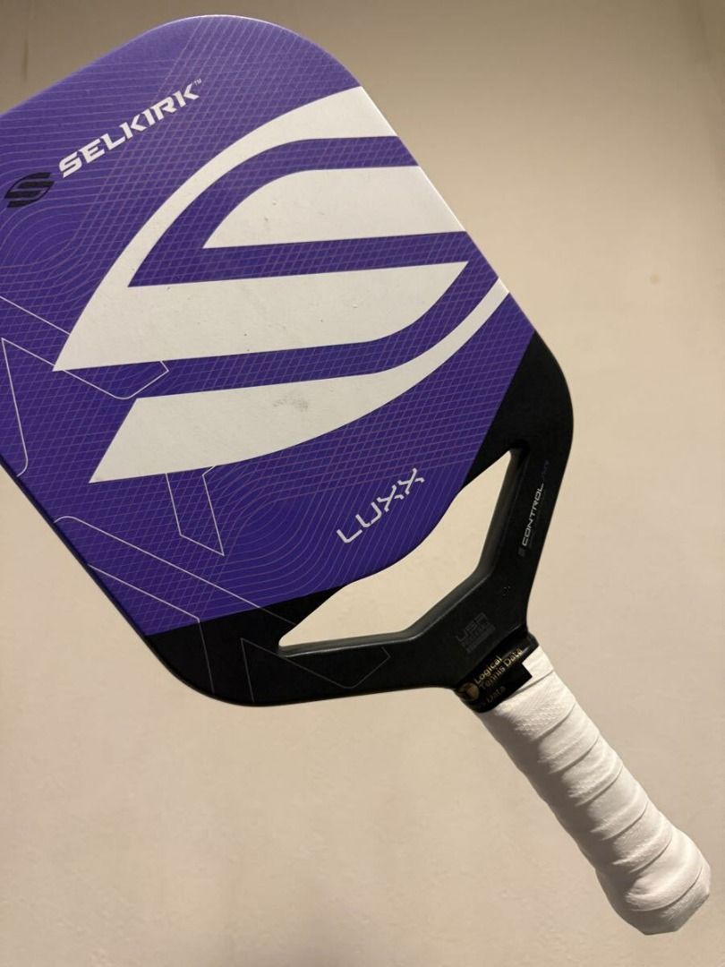 Selkirk Control Air Pickleball Paddle (Category: Racket and Ball Sports) located in Caloocan City. Submitted by letao_shopping_ph (Listing ID 1469177447, Image 2). Description: Condition Shows minor scratches from use; please refer to the images for details. A paddle guard tape was applied from the start, so the corners—which are typically prone to impact—remain in good condition (see photos). No issues with functionality. The handle is wrapped w