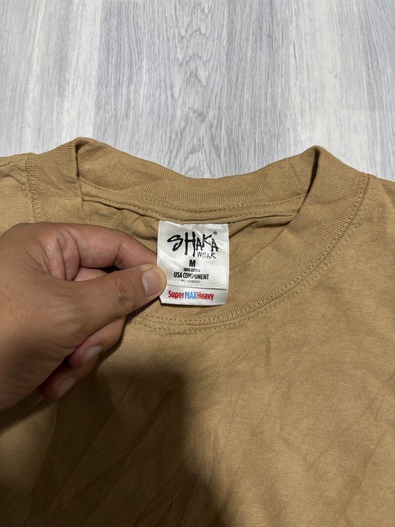 Shaka Wear (Category: Tshirts & Polo Shirts ) located in Dasol. Submitted by keempitoc (Listing ID 1469219622, Image 2). Description: S•H•A•K•A WEAR Like new condition Medium on tag Dimes 19x29.5 10/10 color rate No issue ₱350 + sf Pangasinan.